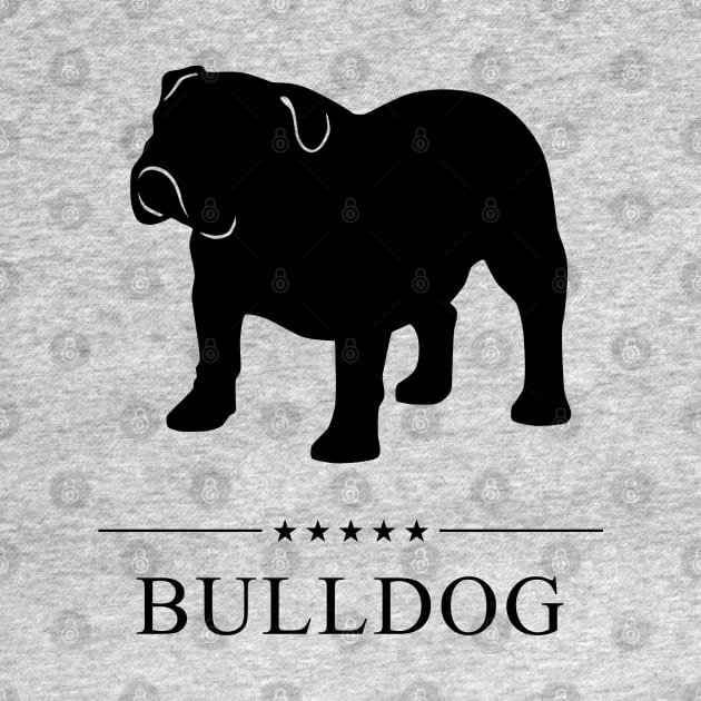 Bulldog Black Silhouette by millersye